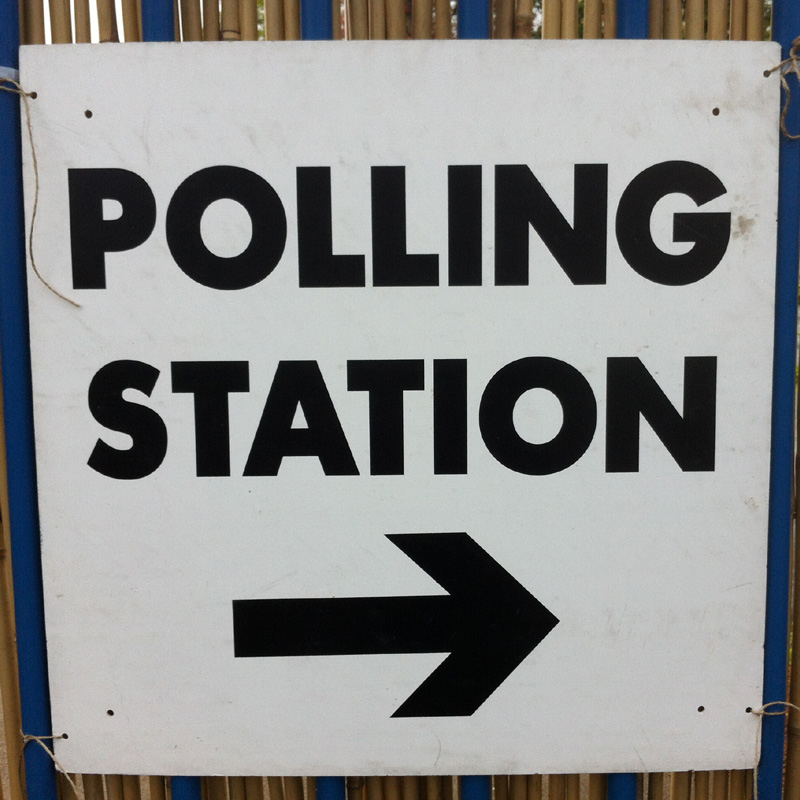 Matthew Broomhead Please vote Polling Station Image